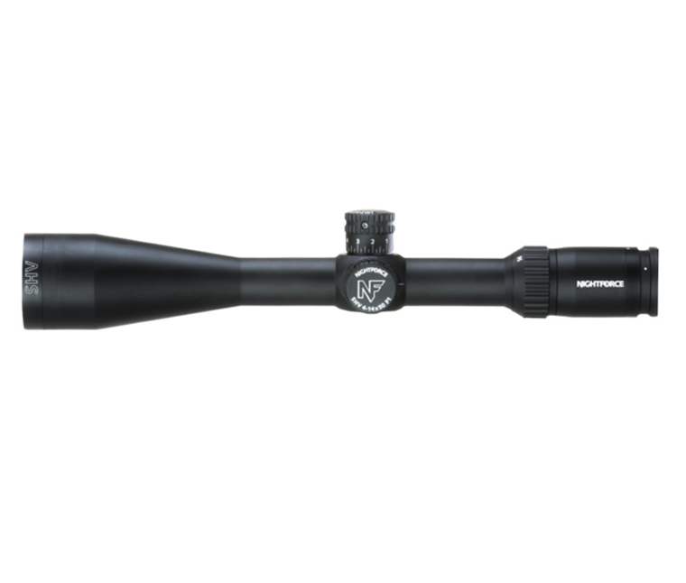 Nightforce C557: SHV 4-14x50 F1 .1 MIL -illuminated Mil-R reticle