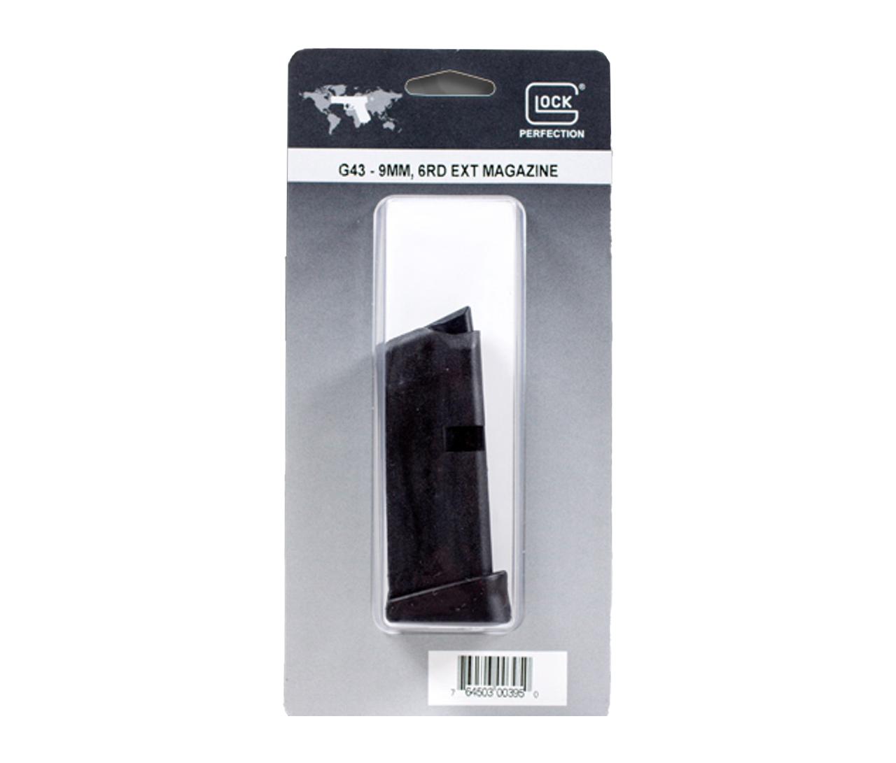GLOCK®: G43, 9x19mm, XMAG w/Ext 6