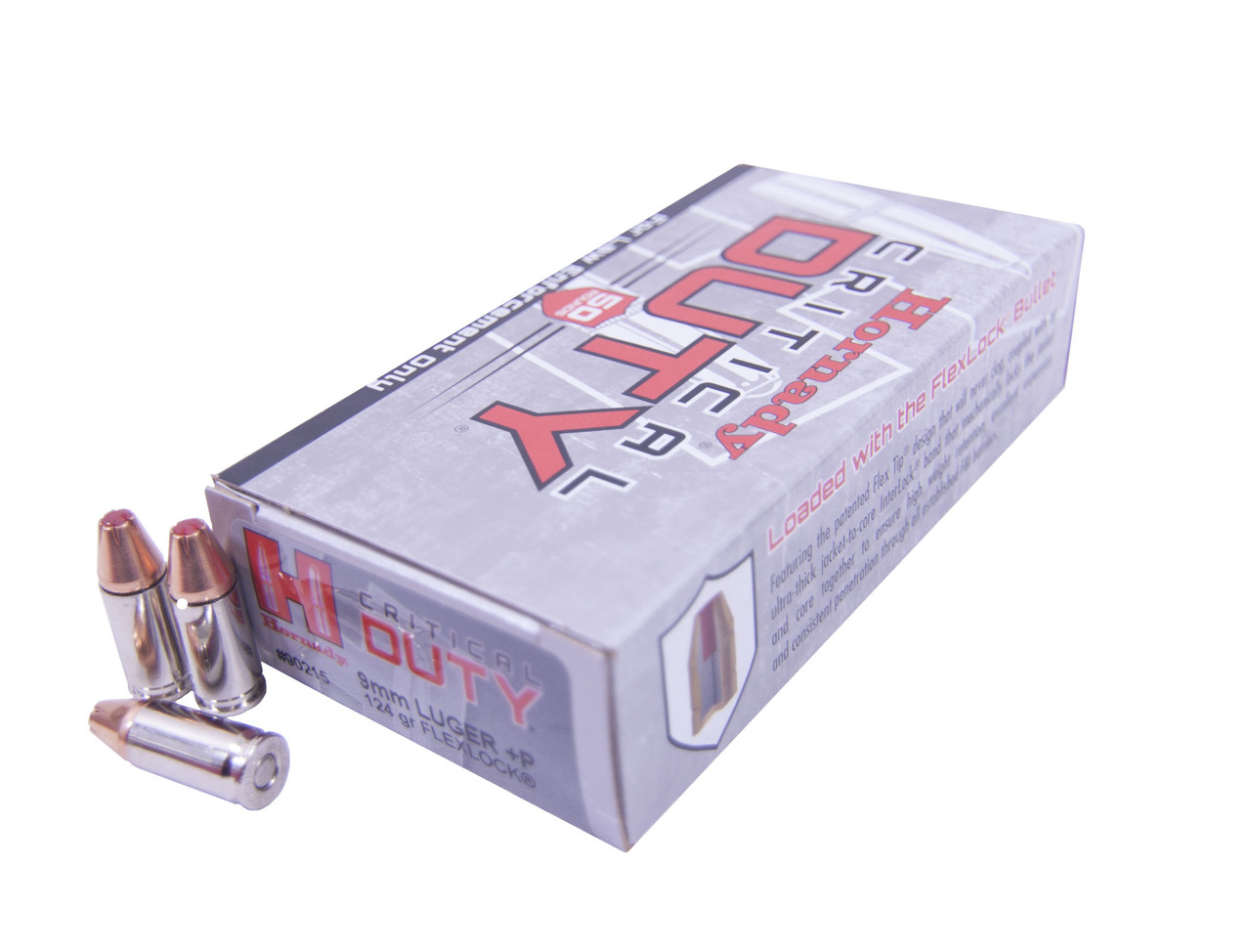 Hornady: Critical DUTY® 9mm Luger+P, 124gr FlexLock®, 50/bx