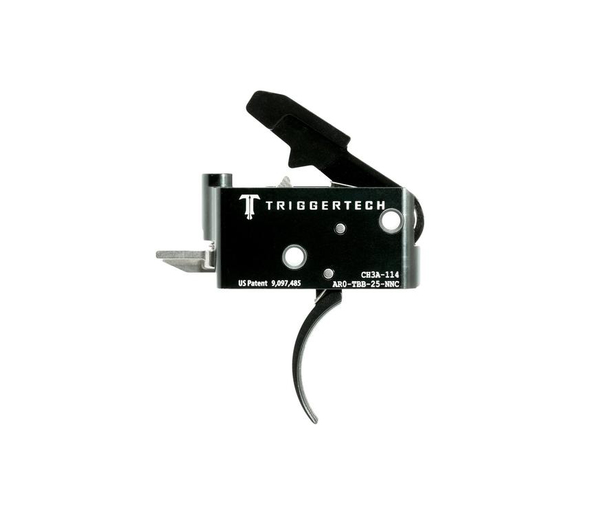 TriggerTech: Adaptable AR Primary Trigger - PVD Black Curved