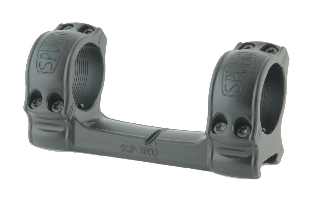Spuhr SCP-3000A: Picatinny Aesthetic Mount - 30mm, H/1", 0 MOA