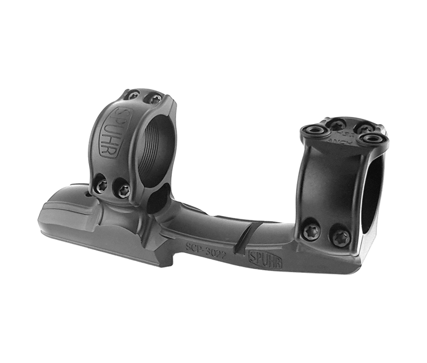 Spuhr SCP-3022: Picatinny Hunting Mount - 30mm, H/1.5", 0 MOA- Cantilever