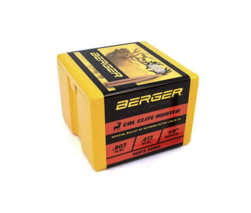 Berger 30560: 30 Cal 245gr EOL Elite Hunter, 100/Box