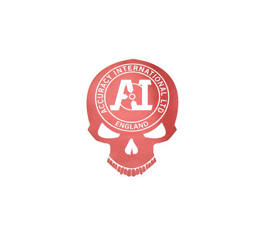 Accuracy International: Skull Logo Sticker