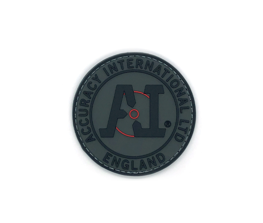 Accuracy International: PVC Velcro Patch, Black/Grey