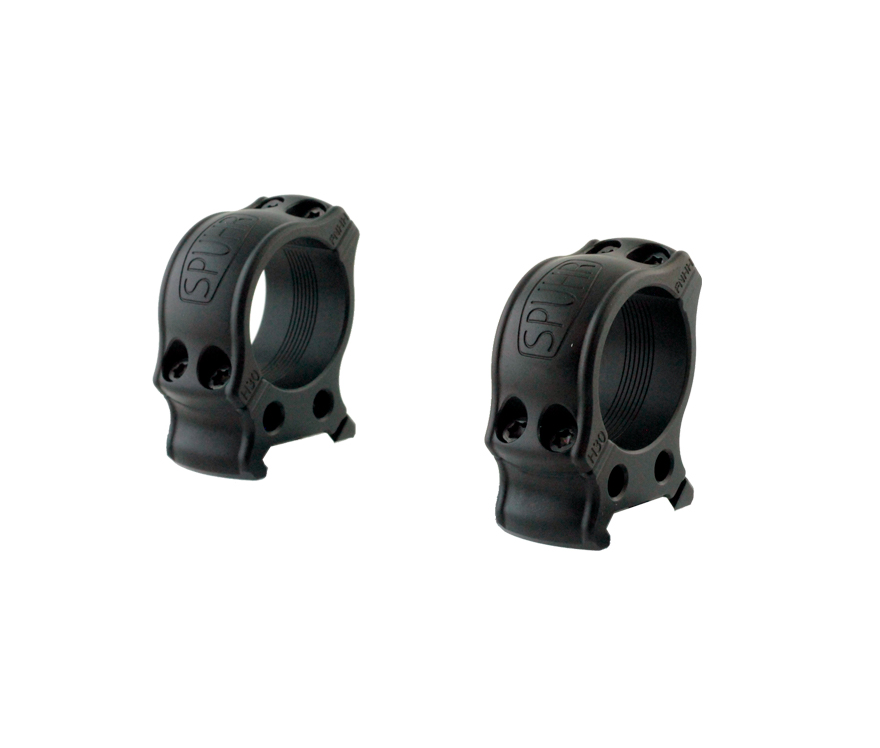 Spuhr HP30-25A: Picatinny Aesthetic Rings - 30mm, H/1"