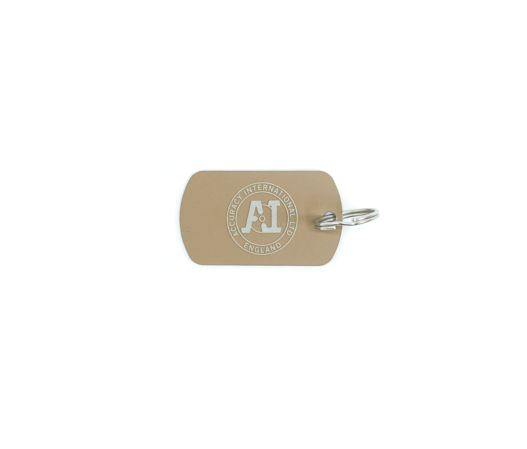 Accuracy International: Key Ring, Pale Brown