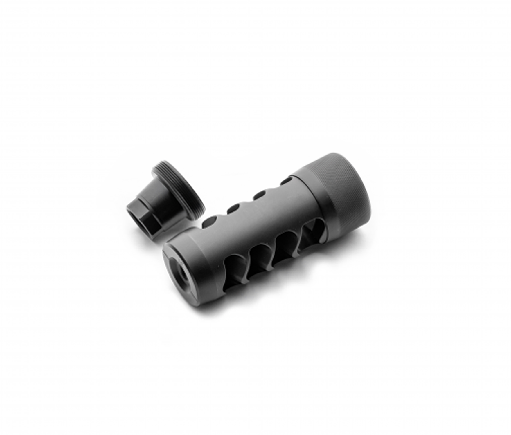 Area 419: Match Hellfire Self-Timing Brake, 4 Port, Black 6.5mm, 5/8x24