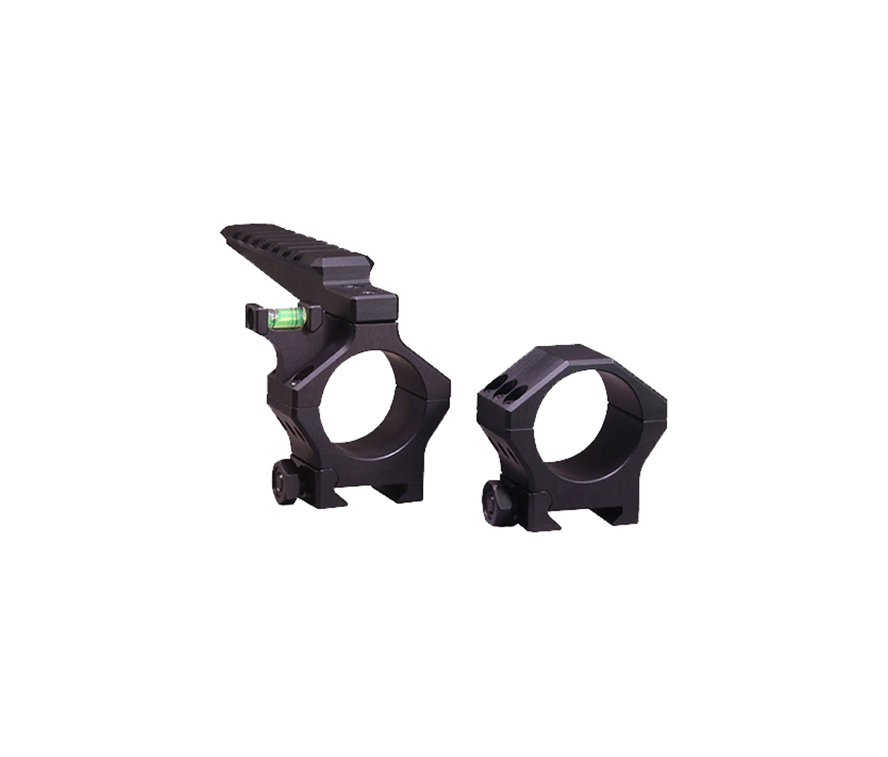 Hawkins Precision: 35mm Heavy Tactical Scope Ring Set w/ Pic Rail, Medium