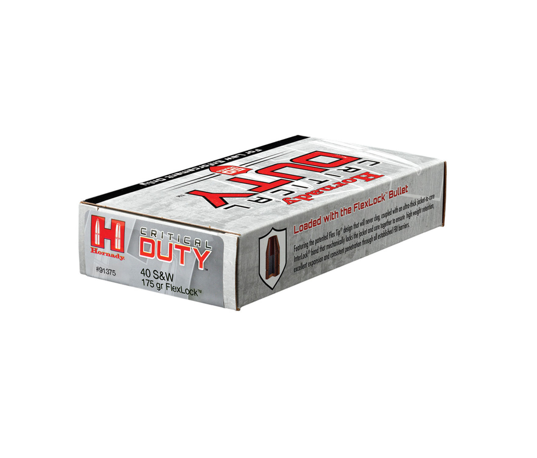 Hornady: Critical DUTY® 40 S&W, 175gr FlexLock®, 50/Box