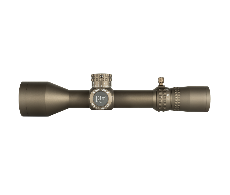 Nightforce: NX8 2.5-20x50 F1, Mil-XT - Dark Earth