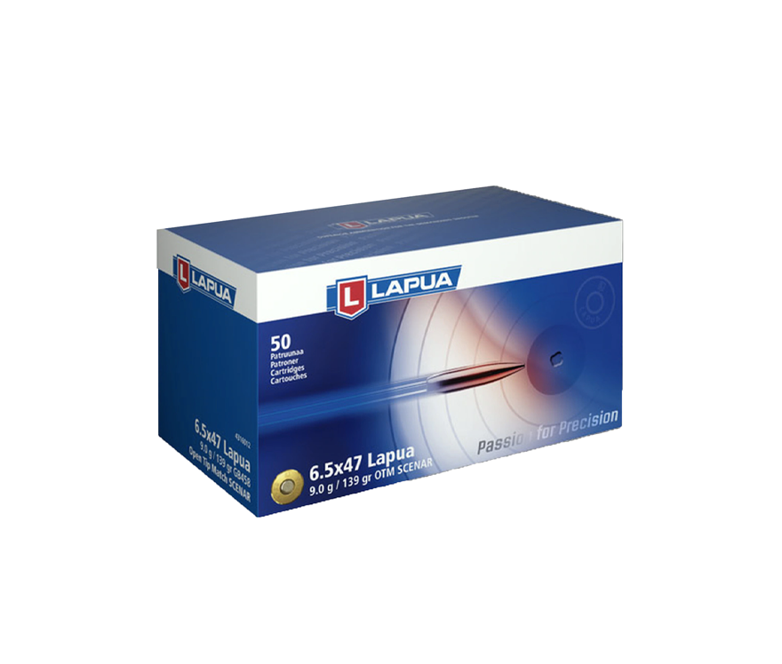 Lapua 4316012: 6.5x47L 139gr Scenar, 50/Box