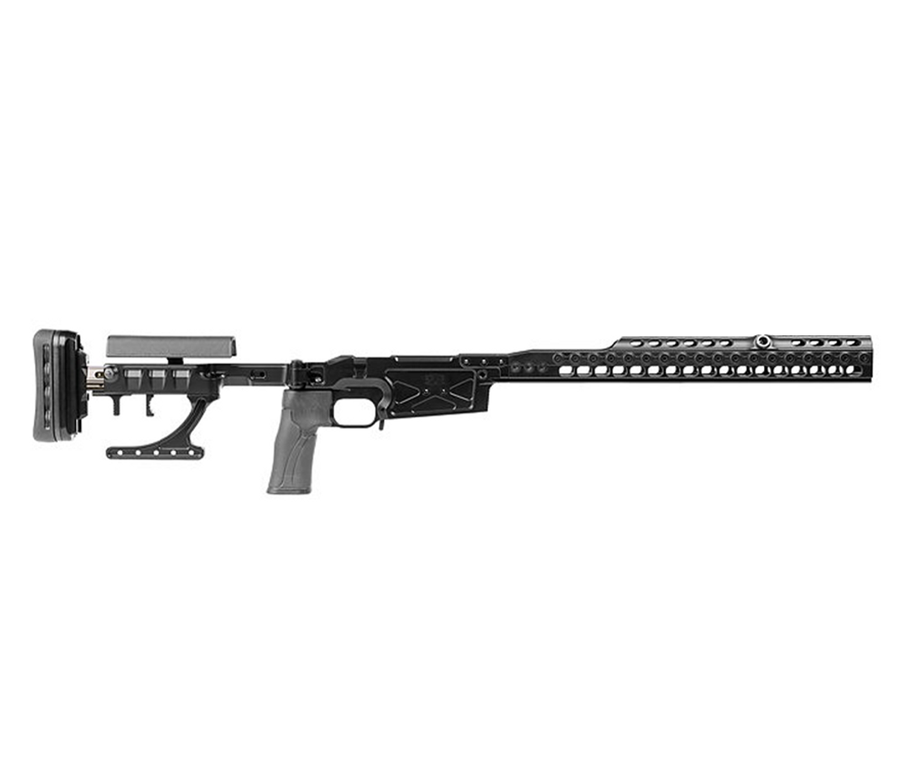 Spuhr: SICS - Spuhr Ideal Chassis System, Black, 16" - Rem 700 S/A, HBAR