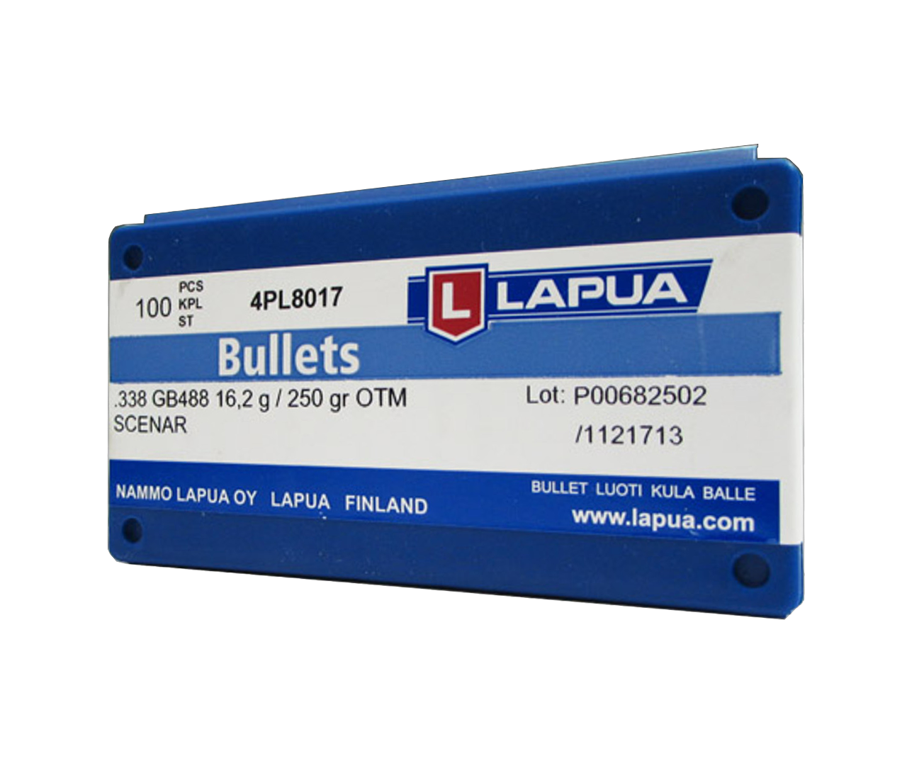 Lapua 4PL8017: .338 Scenar 250gr OTM 100/Box