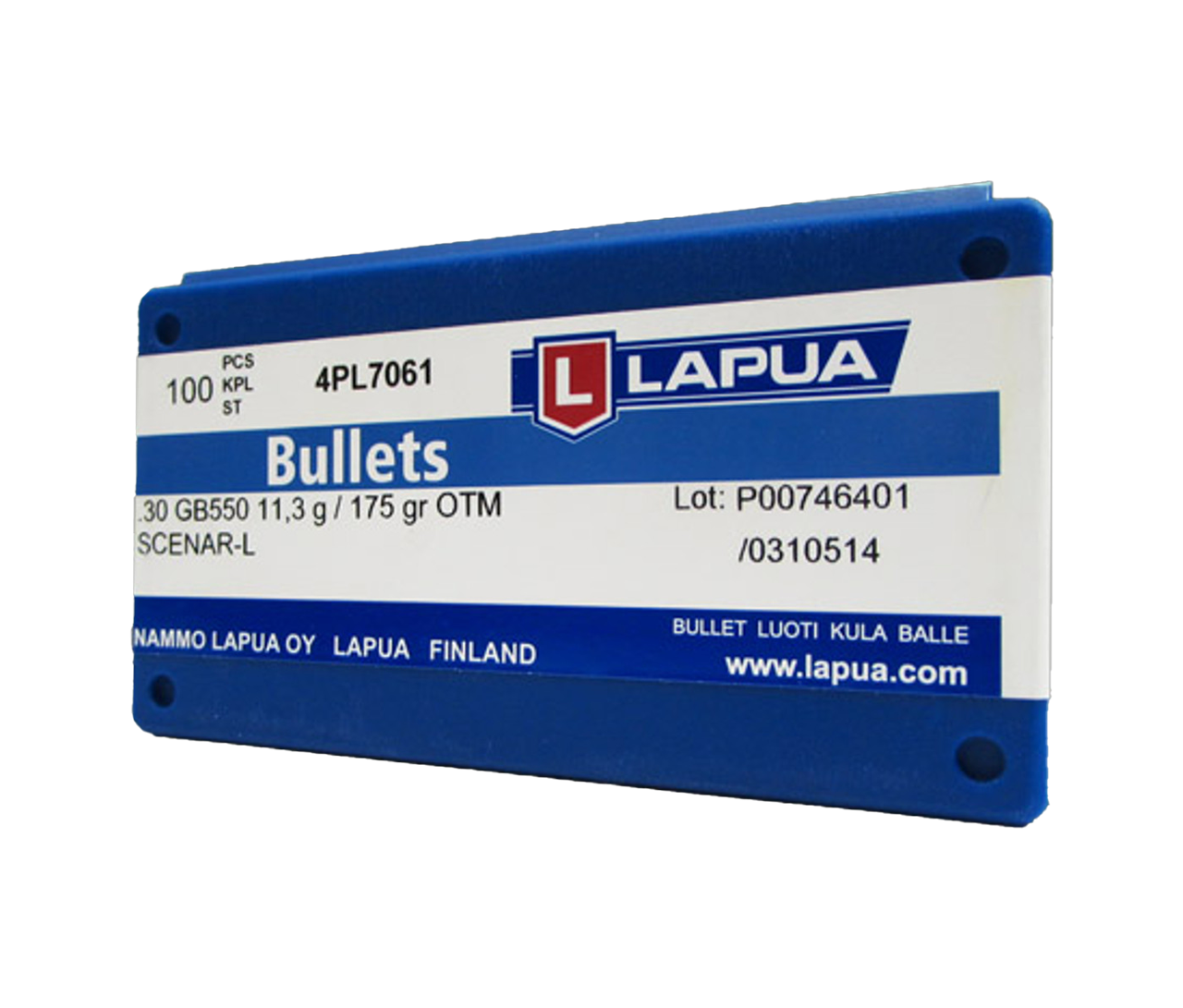 Lapua 4PL7061: 30 cal 175gr Scenar L 100/Box