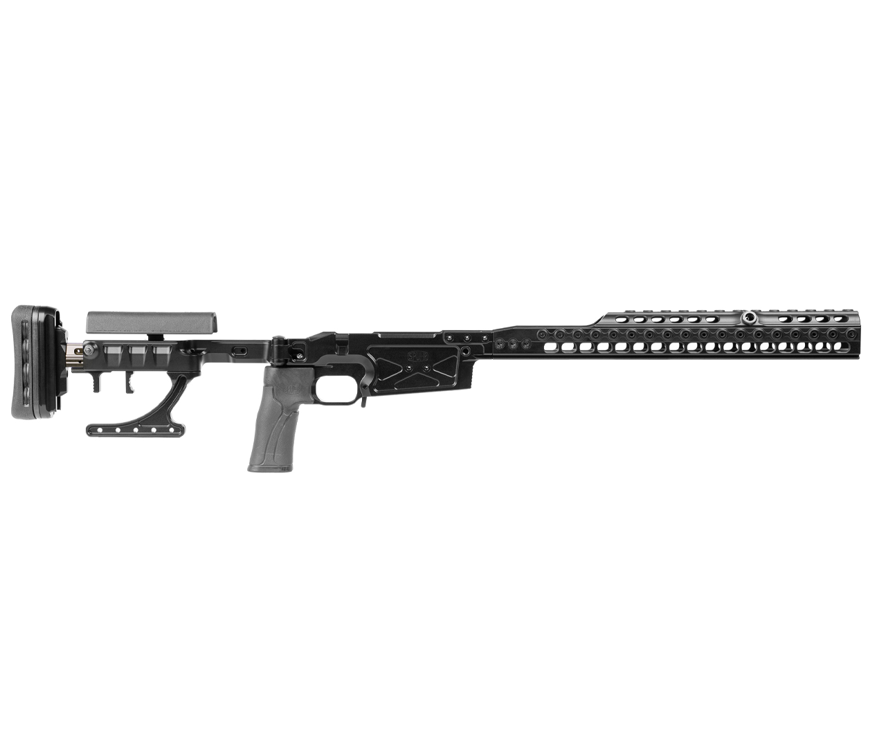 Spuhr: SICS - Spuhr Ideal Chassis System, Black, 16", Rem 700 SA