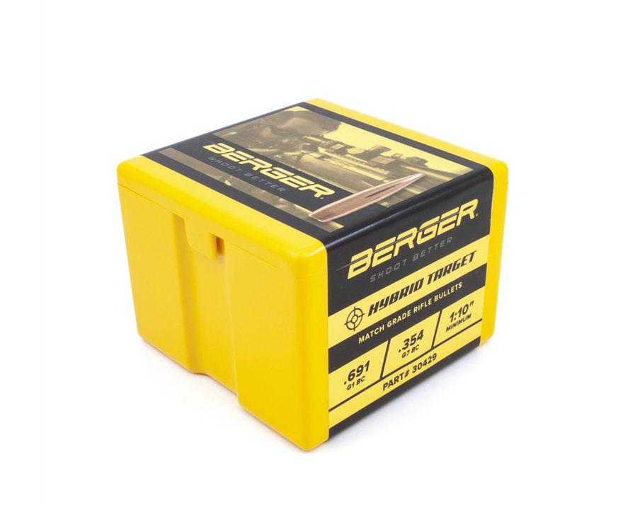 Berger 30429: 30 Cal 215gr Match Hybrid Target, 100/Box