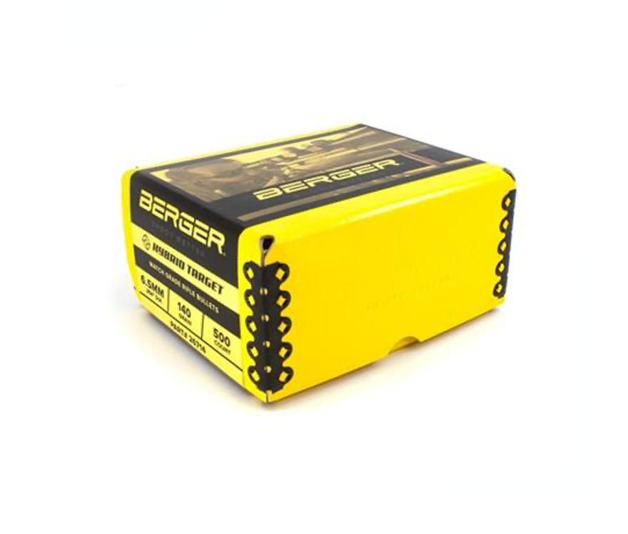 Berger 26714: 6.5mm 140gr Hybrid Target, 500/Box