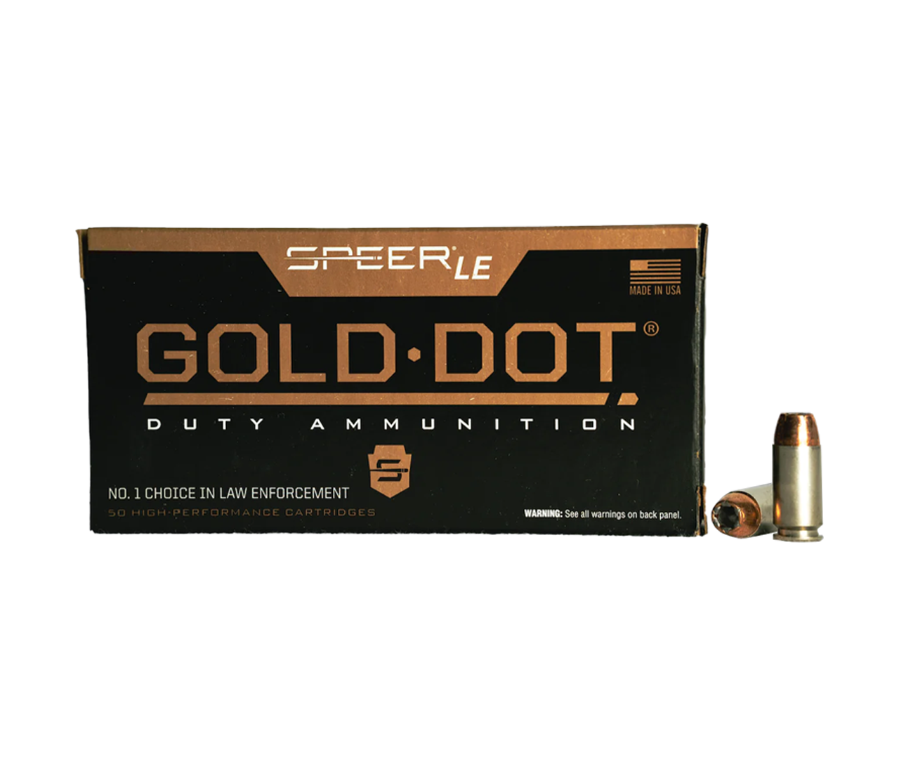 Speer: Gold Dot, .40 S&W, Uni-Cor Jacket®, 180gr, 50/Box