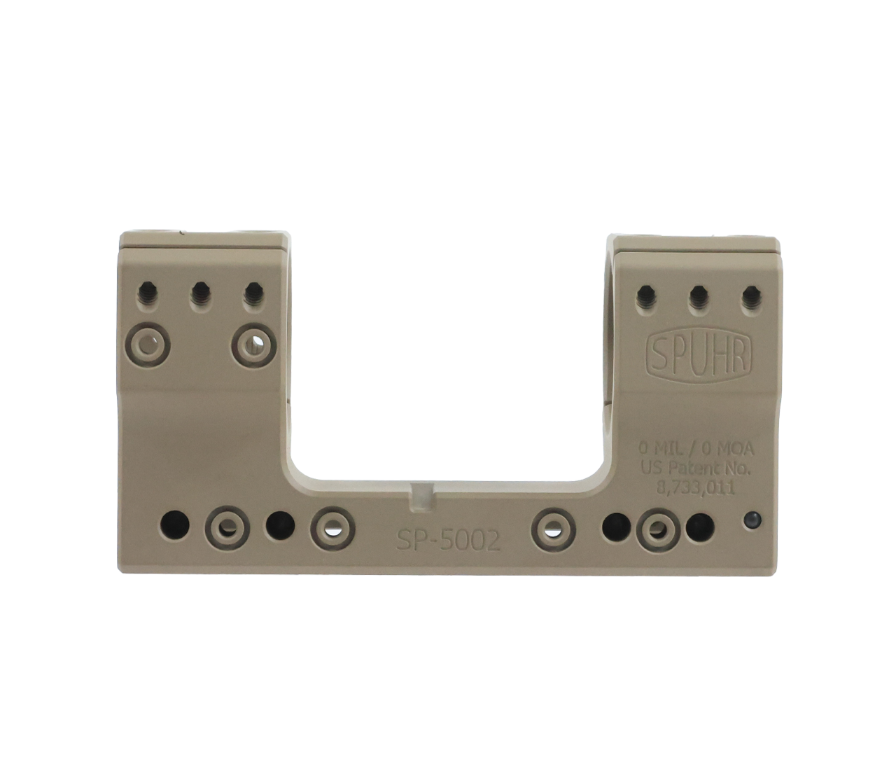 Spuhr SP-5002: 35mm Picatinny Mount 0MIL/0MOA - 1.50"-FDE