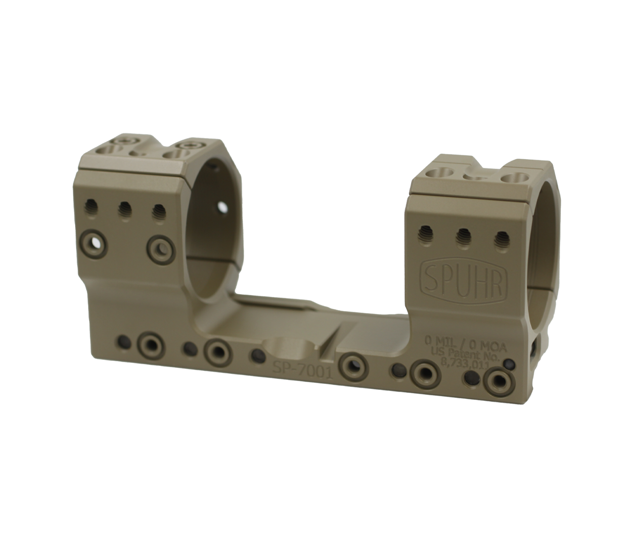 Spuhr SP-7001 FDE: 40mm Picatinny Mount 0 MOA - 1.18"