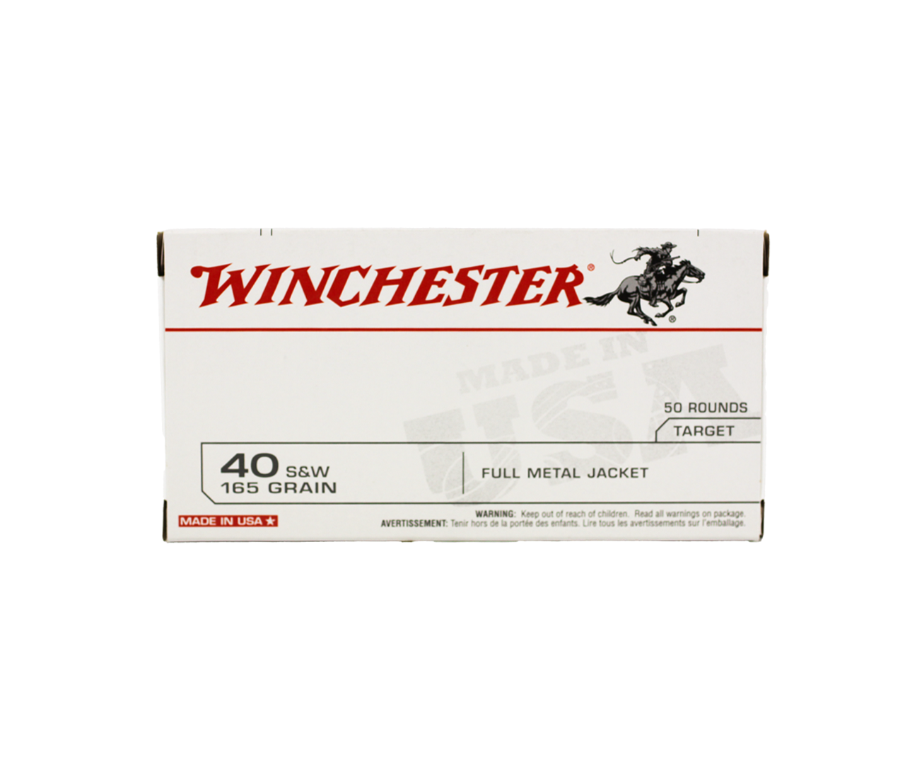 HIGH BULLET 540 4本セット Winchester - 40 Smith & Wesson, 165 Grain, FMJ, 50rds