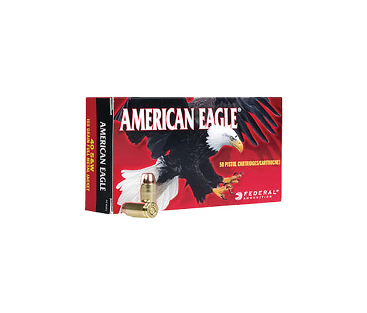 Federal: 40 S&W, 180 Grain, FMJ, 50rds