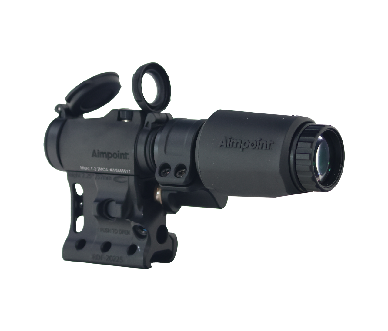 Spuhr - RDF-20225KIT2: Mount, T-2 Red Dot and Magnifier Bundle