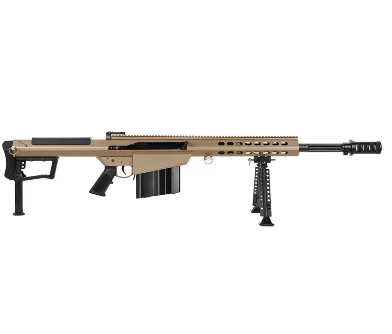 Barrett: M107A1 Rifle System, .50, Semi-Auto, 20" FDE