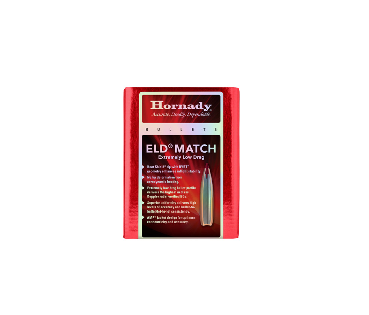 Hornady: 6.5MM, .264, 147gr, ELD MATCH, (1-8"), 500/Box