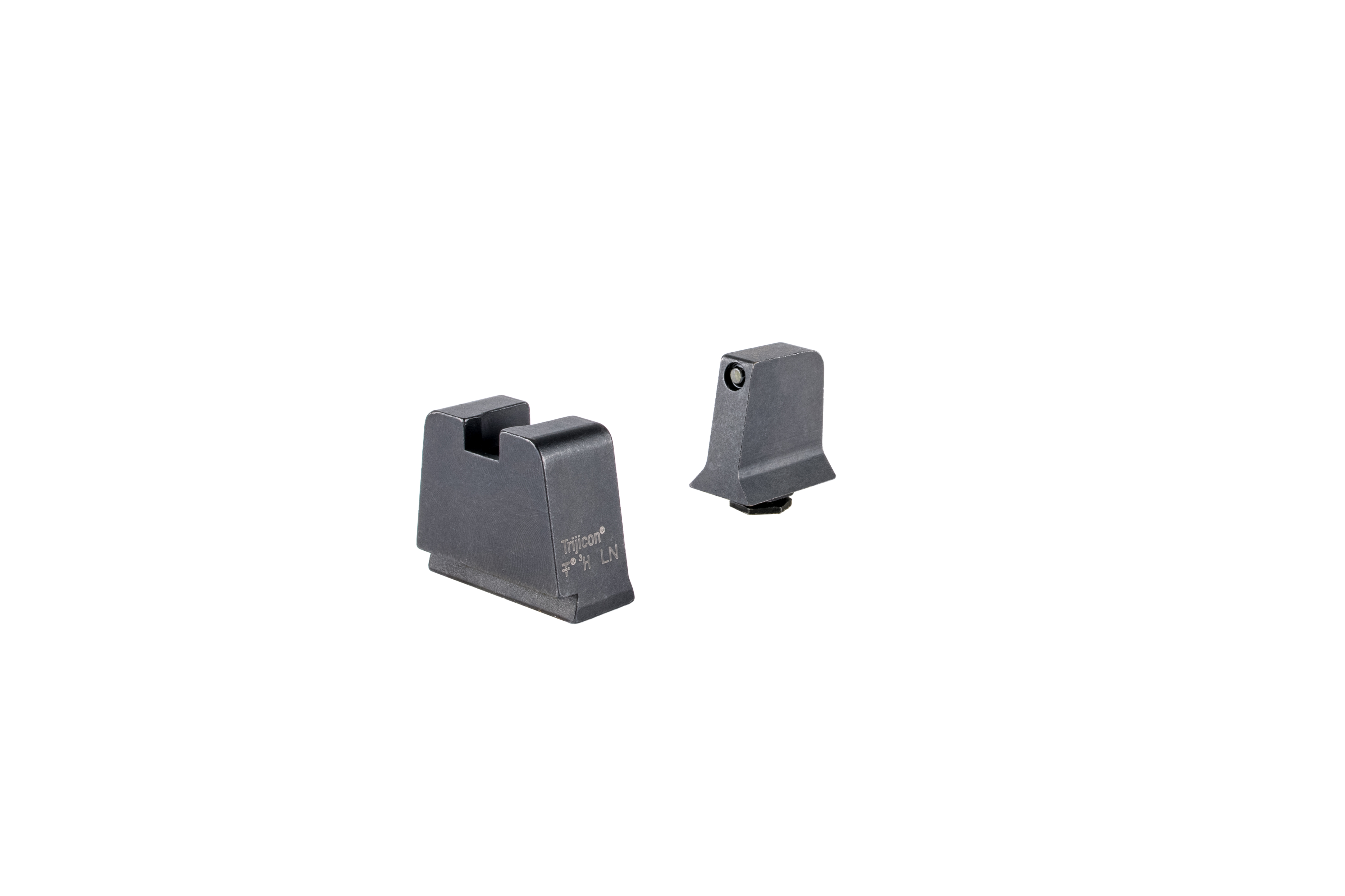 Trijicon 601145: Suppressor/Optic Height Sights for GLOCK® Slim Frame Black Outline/Green Tritium, Metal Rear