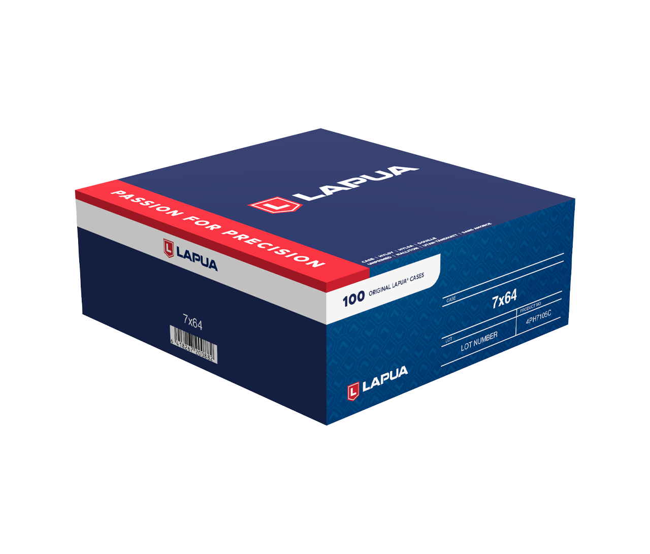 Lapua: 7x64 Brenneke Brass Cases, 100/Box