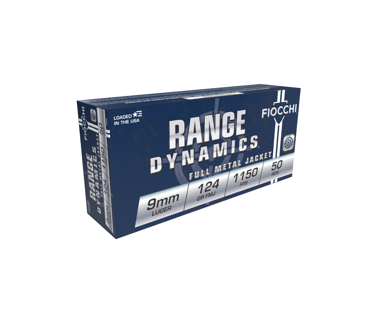 Fiocchi 9APB: Shooting Dynamics 9mm Luger 124gr FMJ, 1000/Case