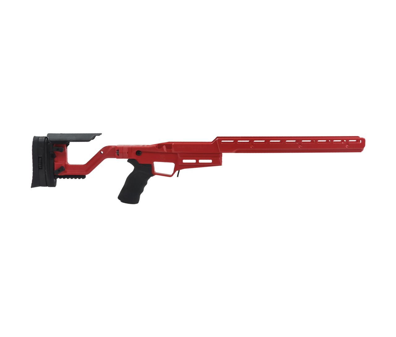 Accuracy International: AT-X AICS, Remington 700 SA, Short Upper Chassis, M-LOK, Fire Red