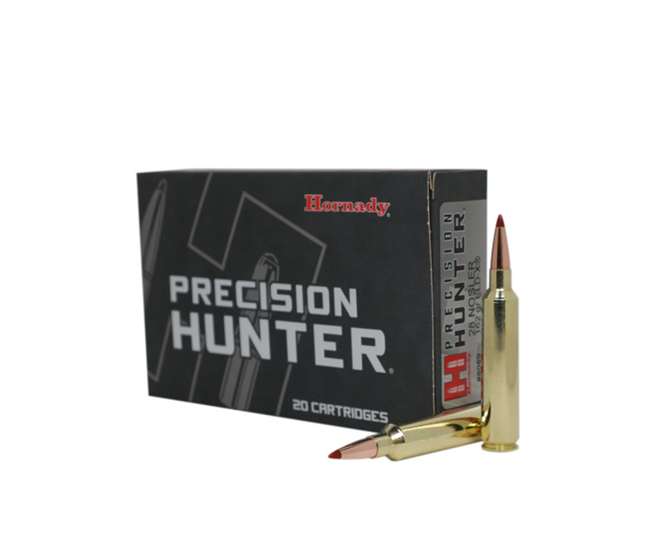 Hornady: 28 Nosler, 162gr ELD-X®, Precision Hunter®, 20/Box