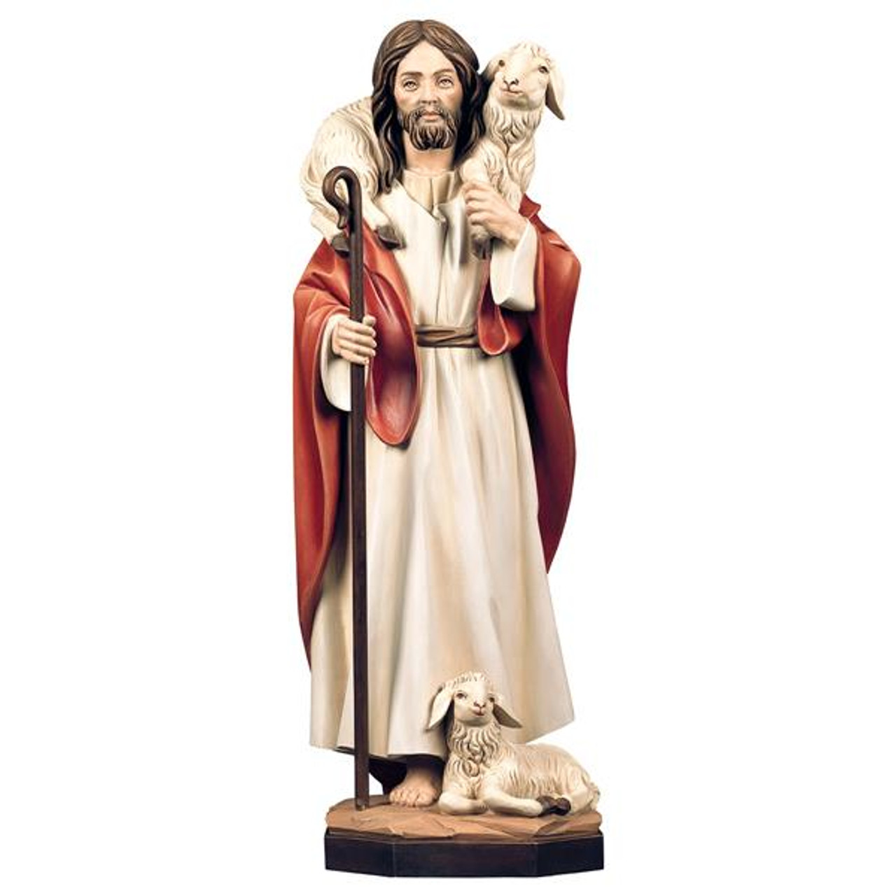 Jesus the Good Shepherd Statue | Hand Carved in Italy | Multiple Sizes ...