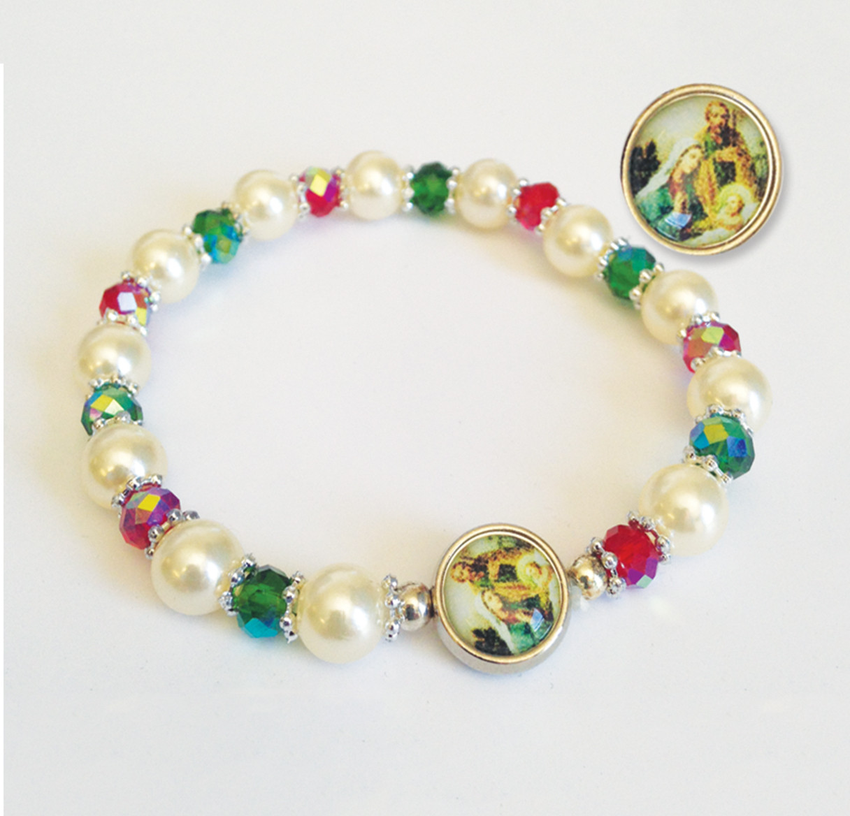 Christmas Stretch Bracelet Holy Land Art Company, LLC