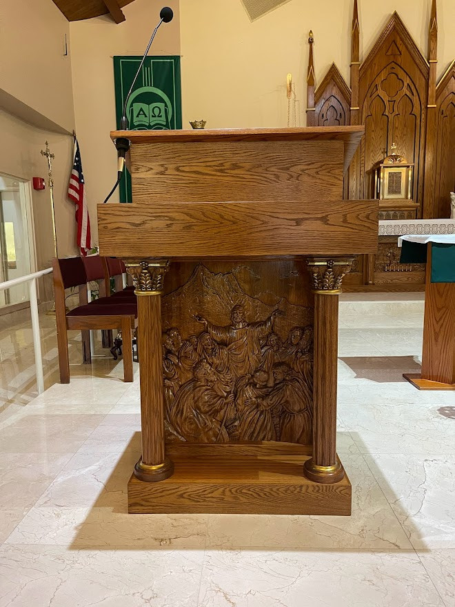 #59 Jesus Preaching Ambo | Multiple Finishes Available - Holy Land Art ...