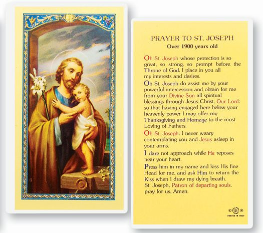 St. Rocco Prayer Card Holy Land Art Company, LLC