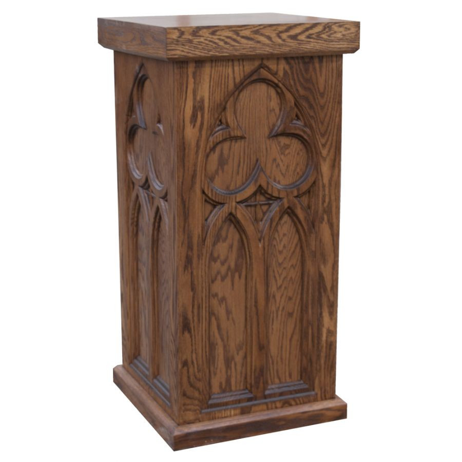 41 Statue Stand & Pedestal Oak Multiple Finishes Available Holy