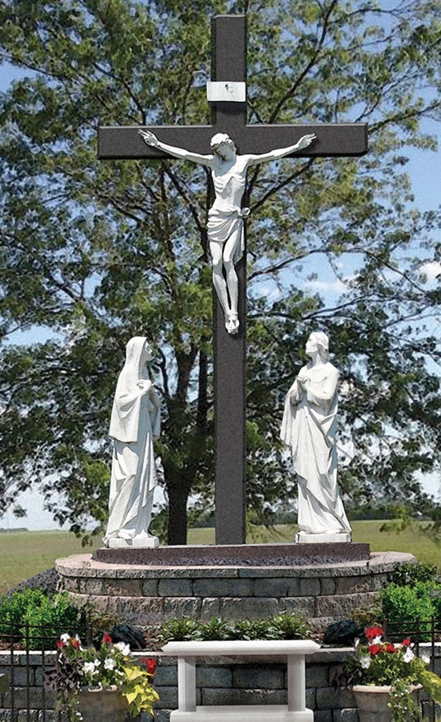 Indoor/Outdoor Powder Coated Cross Multiple Finishes & Sizes