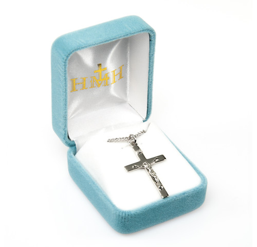 Sterling Silver High Polished Crucifix | 1