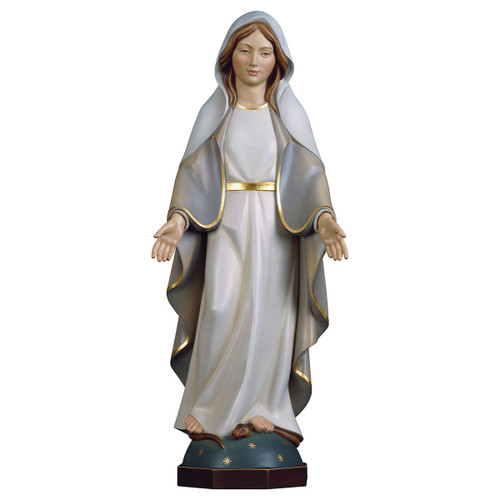 Modern Our Lady of Grace Statue | Hand Carved In Italy | Multiple Sizes