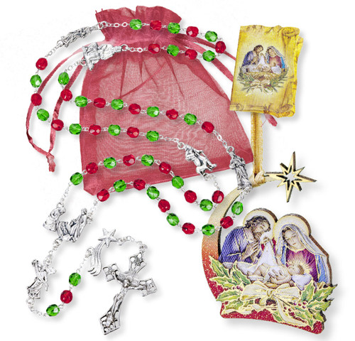 Christmas Rosary Gift Set