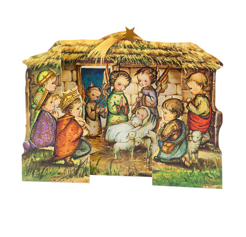 Paper Pop Up Nativity Scene Decoration | Pack of 100