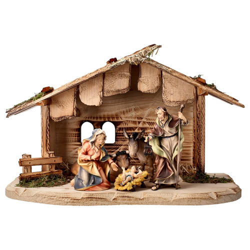 7-Piece Oxen Ulrich Nativity Set | Hand Carved in Italy | Multiple Sizes