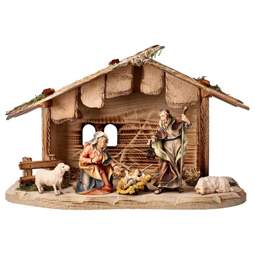 7-Piece Sheep Ulrich Nativity Set | Hand Carved in Italy | Multiple Sizes