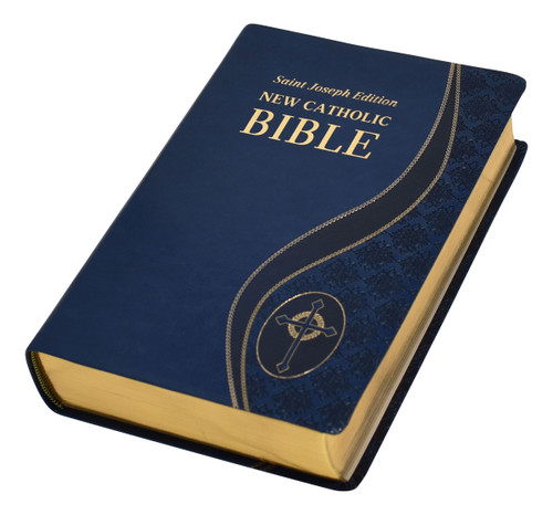 St. Joseph New Catholic Bible | Blue | Giant Type | Engrave