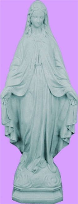 24" Our Lady of Grace Garden Statue | Granite Finish