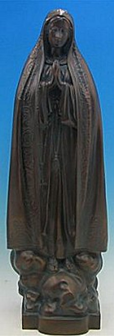 32" Our Lady of Fatima Garden Statue | Bronze Finish